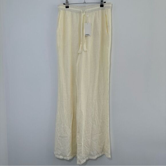 MONDAY Swimwear Tahiti Pants in Ivory New With Tags Size Medium - Picture 5 of 15